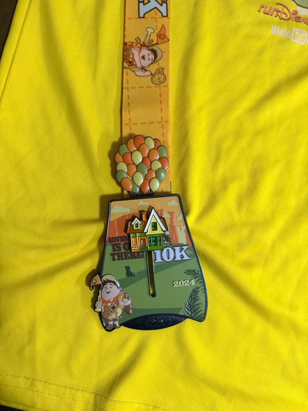 Up 2024 10K RunDisney Finisher Medal with Balloon Charm